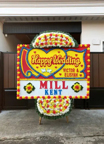 Papan Bunga Pernikahan atria hotel gading serpong